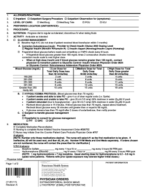 Extracorporeal Shock Wave Lithotripsy Postoperative Orders