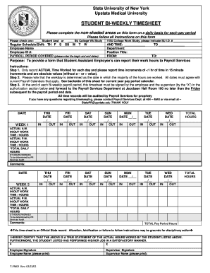 stanford university student timesheet form