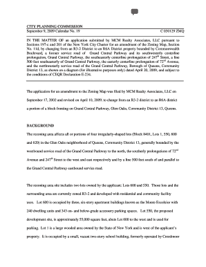 C 030129 ZMQ - Excelsior Residence. Commission Report - nyc
