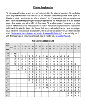 American apparel sizing - calculate white coat size form