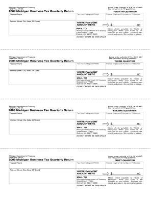Michigan Business Tax Quarterly Return