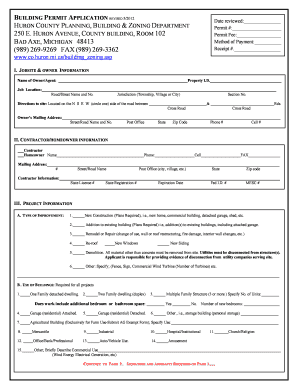 Michigan Building Permit Application