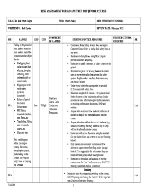 Door prize tickets printable - tree risk assessment form 2 sample