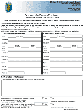 UK Planning Permission Application