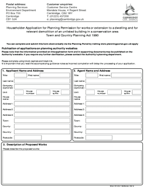 Householder Application for Planning Permission