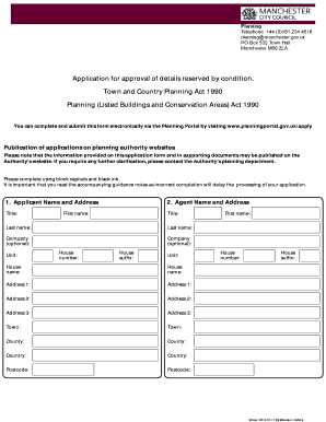 UK Planning Application Form