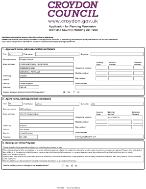 UK Planning Permission Application