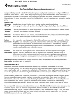 Confidentiality & Systems Usage Agreement