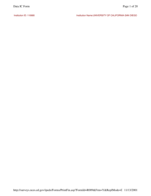 US Federal Education Data IC Form