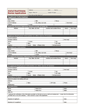 Rental Application - 2008 - ListingManager