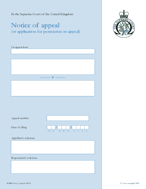 Sc001 notice of appeal guide form