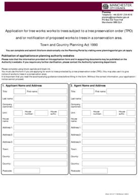 Tree Works Application Form