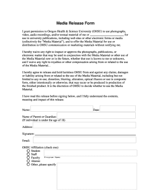Media Release Form Social Media Release Form Standard Media Release Form Template Minor Media Media Release Form For Minors Template