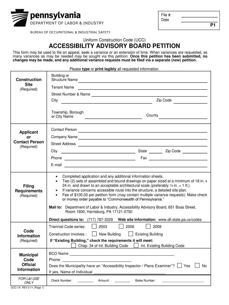 PA Accessibility Advisory Board Appeal Form - Business Services ... - business phila Preview on Page 1.