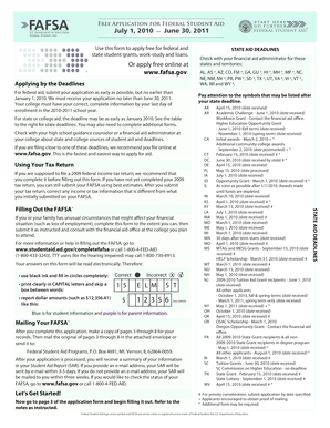 Free Application for Federal Student Aid (FAFSA)