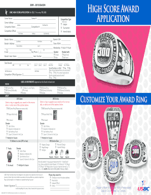 USBC High Score Application