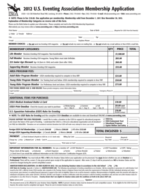 USEA Membership Application