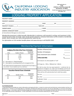 Lodging Property Application