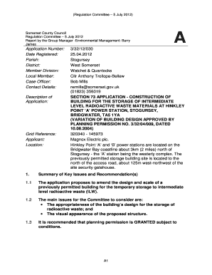 hinkley point a isf form