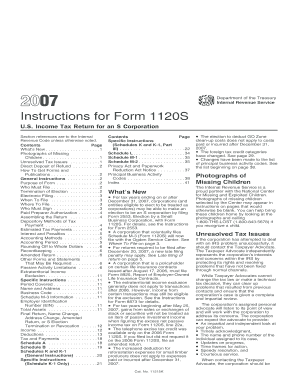 Instructions for Form 1120S