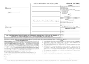 Irish Kennel Club Litter Registration Form