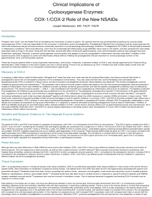 Clinical Implications of Cyclooxygenase Enzymes