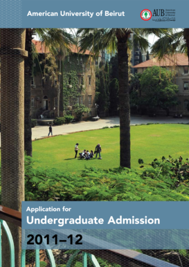 American University of Beirut Undergraduate Admission Application