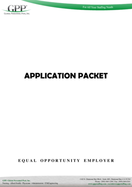 Equal Opportunity Employer Application