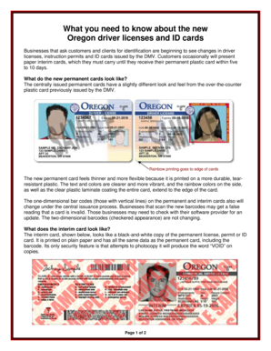 Free Oregon Id Card