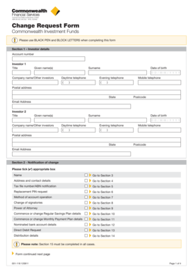 Change Request Form - Commonwealth Bank - commbank com