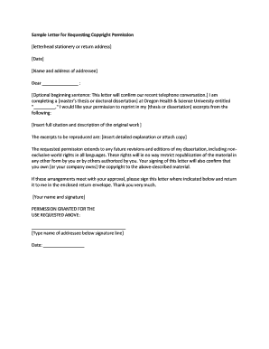 Copyright Permission Request Letter