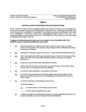 ALTA/ACSM Land Title Survey Requirements