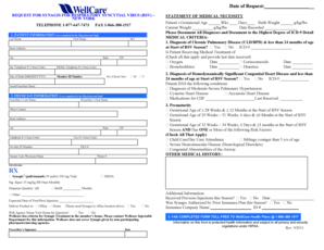 Request for Synagis for RSV