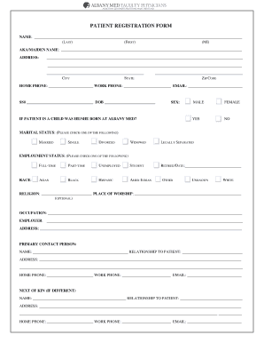 Patient Registration Form