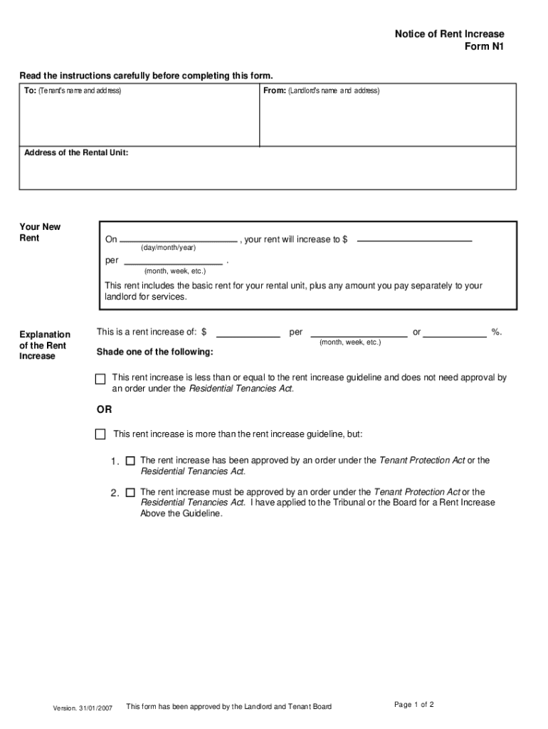 Rent Increase Notice Florida Pdf Fill Out Sign Online DocHub