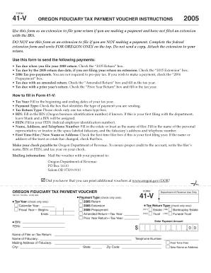 Oregon Fiduciary Tax Payment Voucher