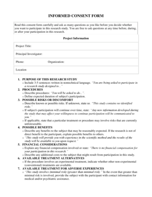 INFORMED CONSENT FORM - Fairmont State University - fairmontstate