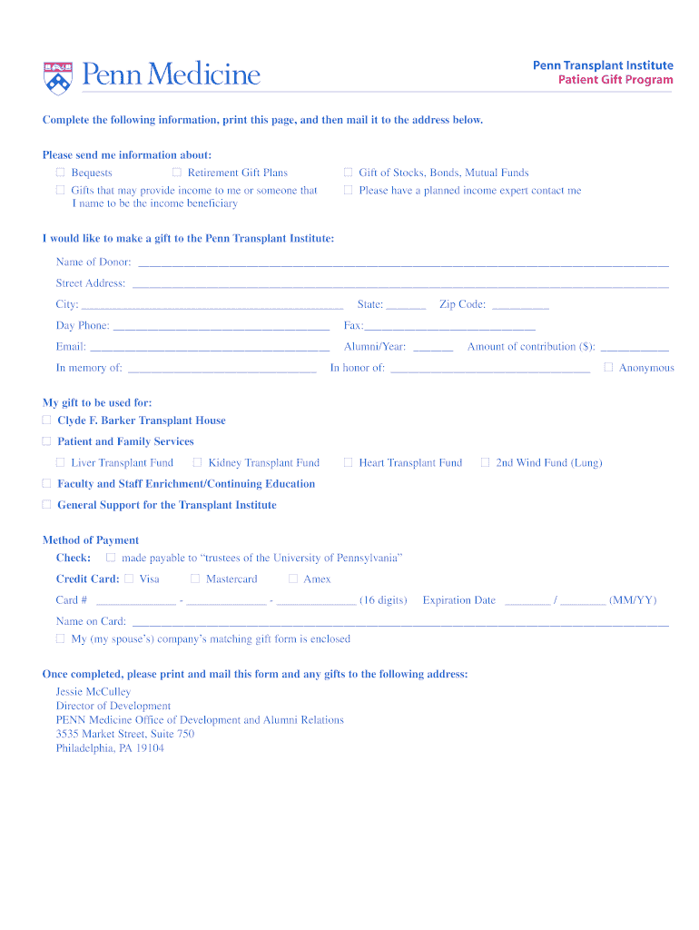 Penn Medicine Letterhead Fill Out And Sign Online Dochub