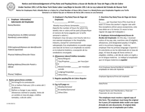 New York Employee Pay Rate Notice