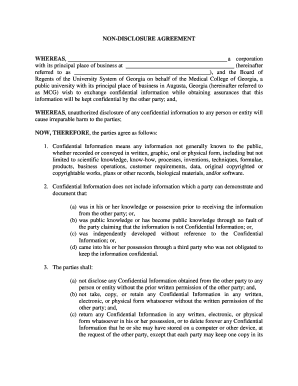 Non-Disclosure Agreement