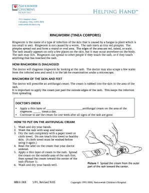 Ringworm Treatment Instructions