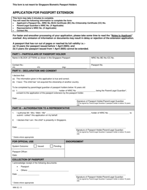 Passport affidavit form - Application For Extension Of Passport - ica gov