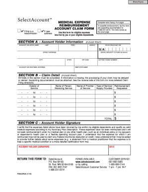Medical Expense Reimbursement Claim Form