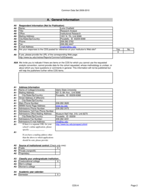 Common Data Set 2009-2010