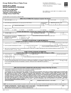 CIGNA HealthCare Group Medical Direct Claim Form