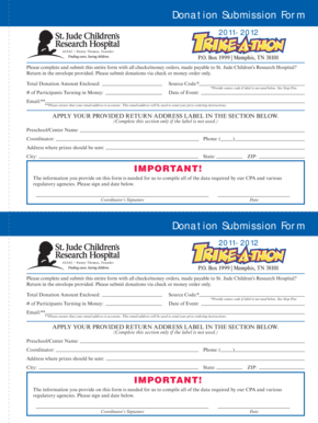 Donation Submission Form