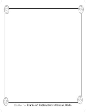 Don’t Bug Me Flu Prevention Poster Contest Entry Form