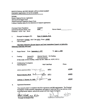 Dj contract agreement - INSTITUTIONAL REVIEW BOARD APPLICATION PACKET (Incompleteapplicationswill not be accepted) Includes: Human Subjects ReviewApplication AdverseEvent ReportForm Annual Renewal/Completion ReportForm Listing of deadlinedatesfor the submission -