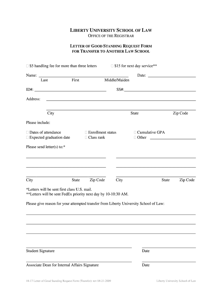 Letter Of Good Standing Sample
