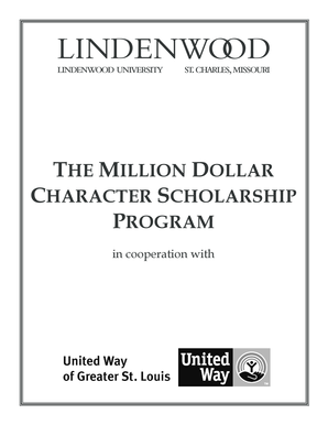 Lindenwood United Way Scholarship Application